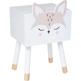 Atmosphera Nachtschrank Fuchs 53 x 53 x 53 cm Weiß
