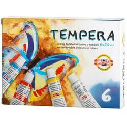 KOH-I-NOOR Malfarbe Tempera 16ml 6ST sort 162547 Tube