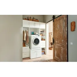 Sconto Waschmaschinenunterschrank 70 x 52 x 68 cm Weiß