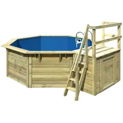 Holzpool One mit Terrasse