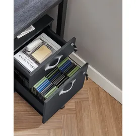 VASAGLE Aktenschrank 40 x 54,4 x 43,8 schwarz