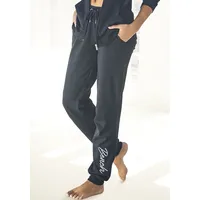 Bench. loungewear Bench. Relaxhose mit glänzender Logostickerei, Loungeanzug Gr.