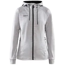 Craft Kapuzenjacke ADV Unify (funktionelles Recyclingpolyester) hellgrau Damen