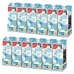 GUT&GÜNSTIG Frische Fettarme Milch Milch 1,5 % 12x 1,0 l