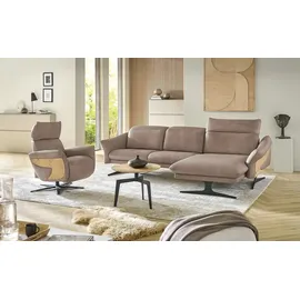 HIMOLLA Relaxsessel Leder 77 x 84 x 101 cm Braun
