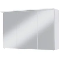 WELLTIME Spiegelschrank »Flex«, Breite 100 cm, mit 3D-Spiegeleffekt weiß