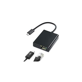 ARCELI Micro USB auf Ethernet Adapter für Fire TV Stick Tragbarer Netzwerkadapter USB auf RJ45 Ethernet 100 Mbps Adapter LAN Adapter Kompatibel mit fire tv Stick LAN Adapter(1 Stück)