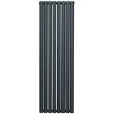 MonsterShop Röhrenheizkörper Oval 1600 x 480 mm anthrazitgrau