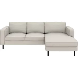 TRENDMANUFAKTUR Eckcouch Polyester 2-Sitzer Grau