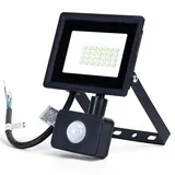 Aigostar 20W LED Strahler mit Bewegungsmelder Außen,1650LM 6500K Kaltweiß Außenstrahler ,IP65 Wasserdicht Scheinwerfer