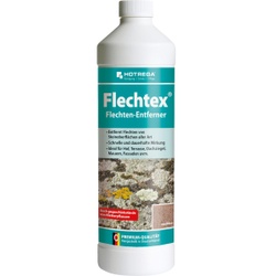 HOTREGA® Flechtex Flechtenentferner, Reiniger zur Entfernung Flechten von Steinoberflächen aller Art, 1 Liter - Flasche