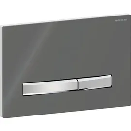 Geberit Sigma50 Betätigungsplatte eckig verchromt/lava