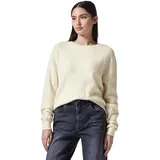 street one studio Pullover mit Struktur Beige XS