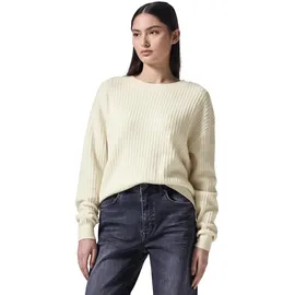 street one studio Pullover mit Struktur Beige XS