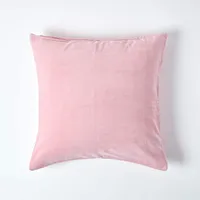 Homescapes Kissenbezug Samt 60 x 60 cm Rosa