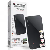 Oehlbach Scope Vision 5G DVB-T2 Aktive DVB-T/T2 Flachantenne Innenbereich Schwarz