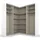 Rauch Eckschrank Quadra 181 x 210 x 187 cm Grau