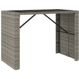 vidaXL Gartenbar-Set 5-tlg. Grau