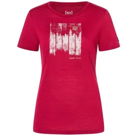 super.natural Wonder Wald T-Shirt rot/various S