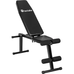 tectake® Trainingsbank, klappbar, gepolstert mit Kunstlederbezug, rutschfest, 125 x 34 x 129 cm