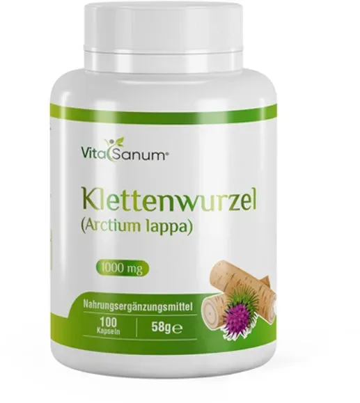 VitaSanum®- Klettenwurzel (Arctium lappa) 1000 mg 100 Kapseln 100 St