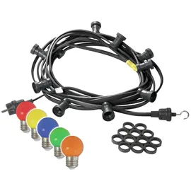 SPICELITE LED Lichterkette 50 m Schwarz 5 bunte Kugellampen