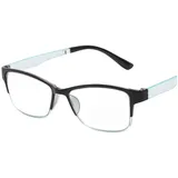 YRIIOMO Lesebrille Lesebrillen mit progressiver Multifokalität für den Nah- und Fernblick, Anti-Blaulicht-Lesebrille blau 300 Dioptrien