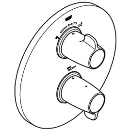 Grohe Grohtherm Special Thermostat-Wannenbatterie Unterputz