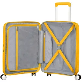 American Tourister Soundbox 4-Rollen Cabin 55 cm / 35,5-41 l golden yellow