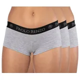 Paolo Renzo Sport Panty 3 St. Grau XL