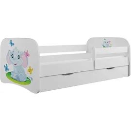 99rooms Kinderbett Dreams II 70 x 140 cm Spanplatte weiß