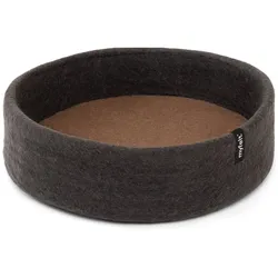myfelt - Kuno Hundekorb Ø 40 cm, Inlay braun
