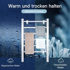 Costway Handtuchwärmer 2 in 1 Aluminium 100W