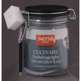 Siena Garden Drahtbügel-Glas "Cucinare" 750 ml mit Stift & Schwamm"