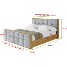 altdecor ENZO7-Z 200 x 200 cm Hellgrau