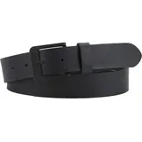 Levi's Herren Ledergürtel Free Metal Schwarz mit eckiger Dornschließe 110