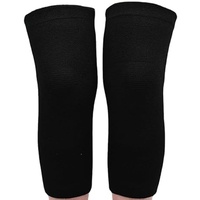 Neuleben Relieve Bambus Knie Kompressions-Bandage, ACL und Arthritis, Bandage Knie Männer Sport & Kniebandage Damen Kniebandagen (Beide Knie/Grau) (L (70-90)KG,Beide Knie-Black)