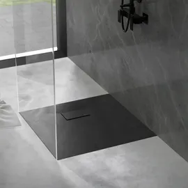 luxebath Duschwanne 90x90 cm Schwarz