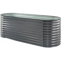 Floraworld Hochbeet Silo oval 240 x 80 x 82 cm Anthrazit