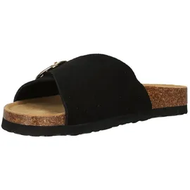NOU Jaca Leder Kork Sandalen Damen, 1001 - black 39