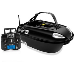 BearCreeks Navitec Futterboot – Standard & GPS-Autopilot Version mit optionalem Farb-Echolot - TOSLON TF520 Fischfinder - Schwarz - GPS-Autopilot