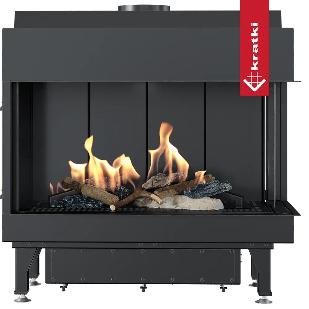 Gaskamin KRATKI LEO 70 rechts Propan Butan Ø 100/150 6,1 kW