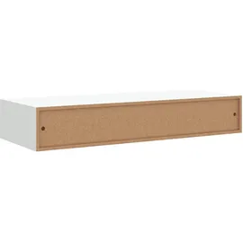 vidaXL Wandregal mit Schublade 60 x 23,5 x 10 cm Weiß
