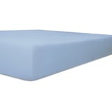 Kneer Spannbettlaken Easy-Stretch 140 x 200 - 160 x 220 cm eisblau