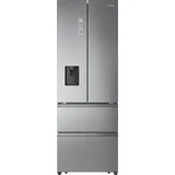 Hisense RF632N4WIE1, Freistehend, French door, Edelstahl, 2 Tür(en), Berührung, LED - Silber
