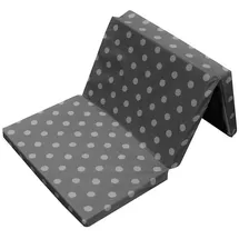 bambini Kinder - Reisebettmatratze Dots grau 120 x 60 cm mit 5 cm Komforthöhe