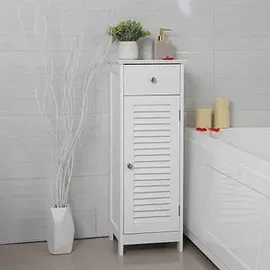 VASAGLE Badschrank 30 x 87 x 30 cm Weiß