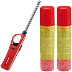 Rothenberger Industrial Gasanzünder inkl. 2x Rofill Gas 100 ml