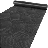 ANRO Läufer Flur Teppich Läufer Küchenläufer Küchenteppich Teppich Velours rutschfest waschbar für Flur, Schlafzimmer, Wohnzimmer, Küche Baker Grau 67 x 140cm