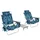 Costway Campingstuhl Set Blau/Grün